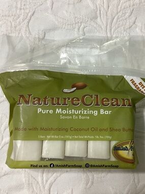 Amish Farms Nature Clean Pure Moisturizing 5 Bar Pack Soap